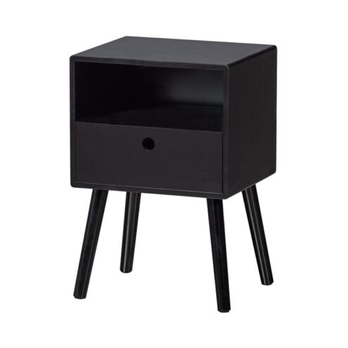 Ozzy Nachtkastje MDF Zwart 36cm