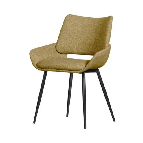 Parade Eetkamerstoel Melange Stof Mosterd