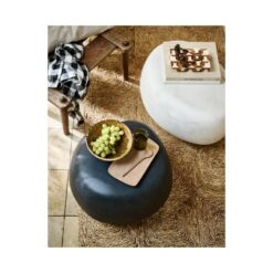 Pebble Bijzettafel Betonlook Antraciet 50cm