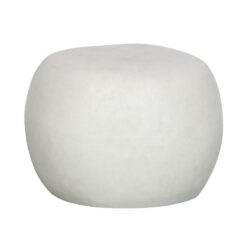 Pebble Bijzettafel Betonlook Wit 50cm
