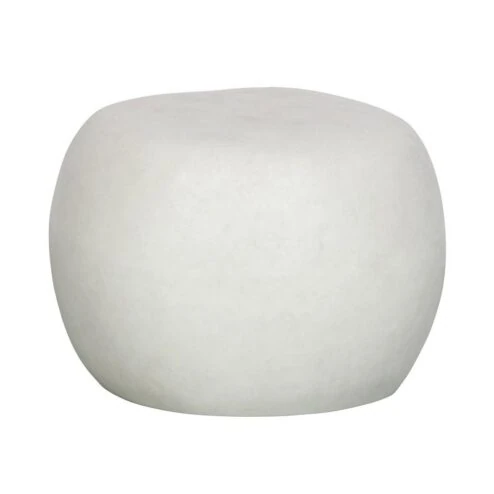 Pebble Bijzettafel Betonlook Wit 50cm