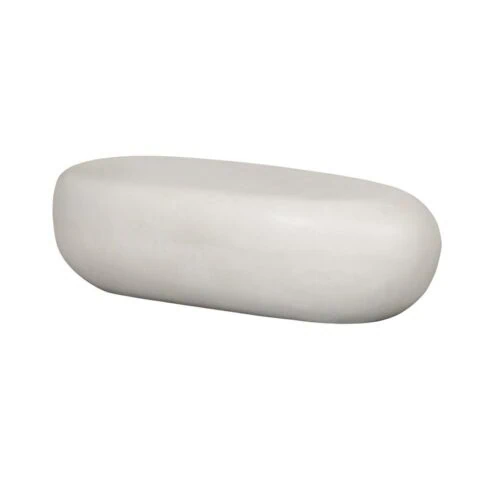 Pebble Salontafel Betonlook Wit 100cm