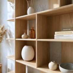 Quinn Vakkenkast naturel 140cm