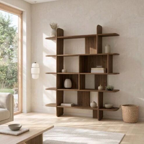 Quinn Vakkenkast walnoot 140cm