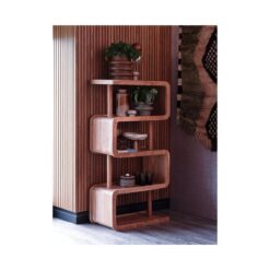 Rattle Open Kast Hout Naturel 82cm