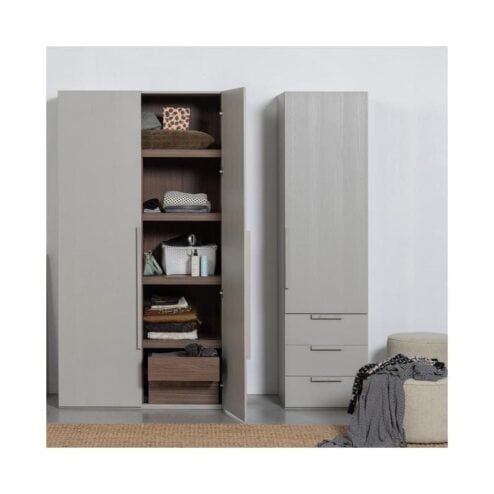 Rens 1-Deurs Kledingkast Pebble Grey 55cm
