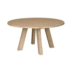 Rhonda XL Eettafel rond Eiken Naturel 150cm