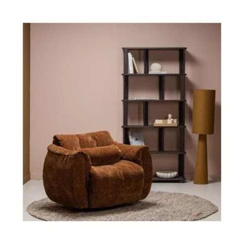 Riss Boekenkast Eikenhout Mystic Brown 90cm