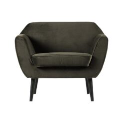 Rocco Fauteuil Velvet Warmgroen 92cm