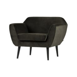 Rocco Fauteuil Velvet Warmgroen 92cm