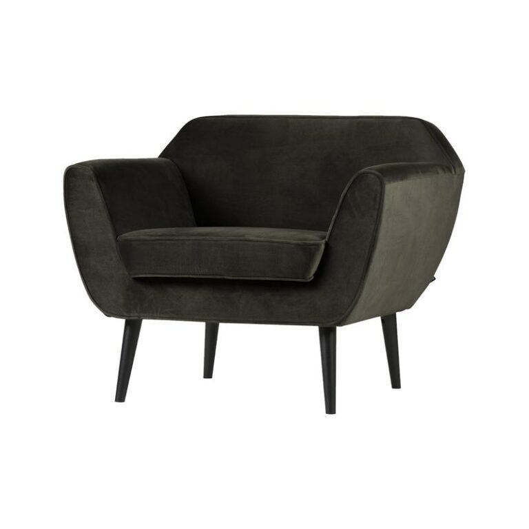 Rocco Fauteuil Velvet Warmgroen 92cm