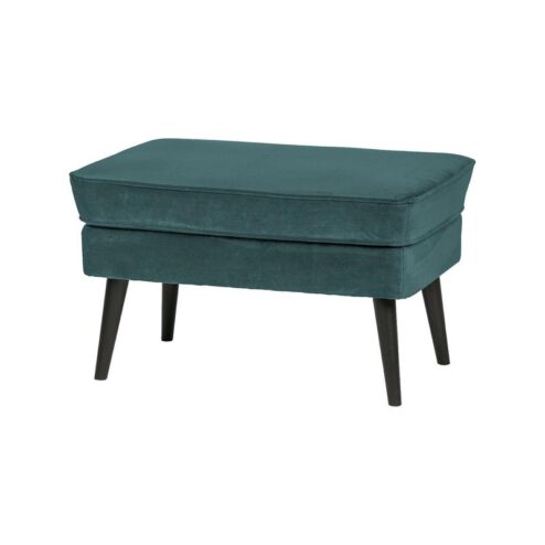 Rocco Hocker Velvet Groenblauw 77cm