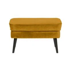 Rocco Hocker Velvet Oker 77cm