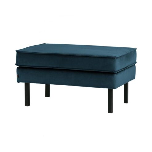 Rodeo Hocker Velvet Blauw 84cm
