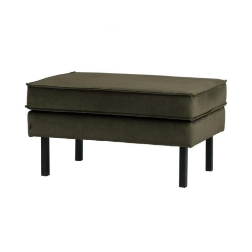 Rodeo Hocker Velvet Donkergroen 84cm