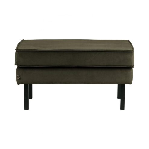 Rodeo Hocker Velvet Donkergroen 84cm