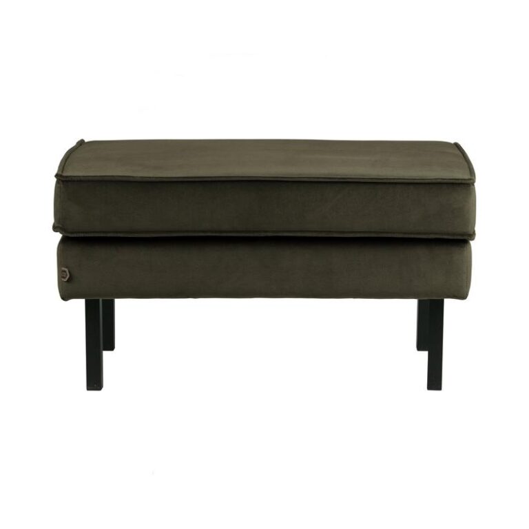 Rodeo Hocker Velvet Donkergroen 84cm