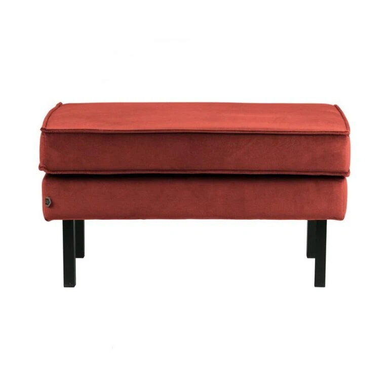 Rodeo Hocker Velvet Kastanjebruin 84cm