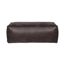 Rodeo Poef Ecoleer Zwart 120cm