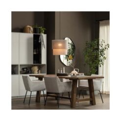 Romee Organische Spiegel Metaal Zwart 70cm