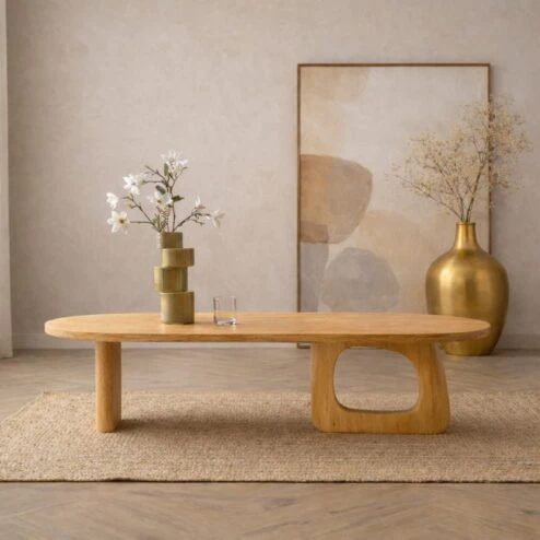 Rona Salontafel open Naturel mangohout 110cm