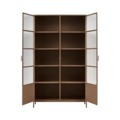 Ronja Vitrinekast XL Metaal Bruin 110cm