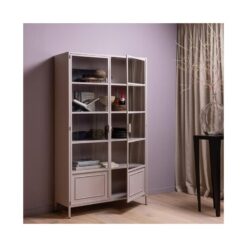 Ronja Vitrinekast XL Metaal Zacht Roze 110cm