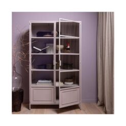 Ronja Vitrinekast XL Metaal Zacht Roze 110cm