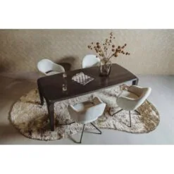 Ronta Eettafel bruin mangohout 200cm