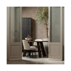 Roundly Eettafel organisch Mangohout Walnoot 160cm