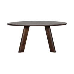 Roundly Eettafel organisch Mangohout Walnoot 160cm