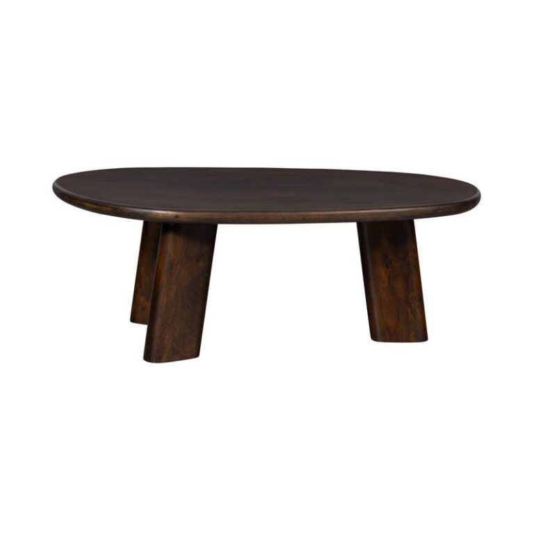 Roundly Salontafel organisch Mangohout Walnoot 110cm