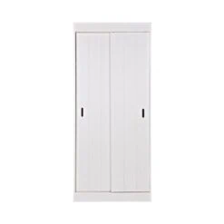Row Kledingkast Wit Dennenhout 85cm