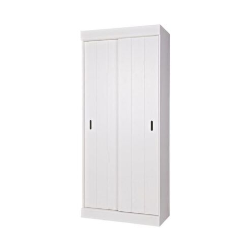 Row Kledingkast Wit Dennenhout 85cm