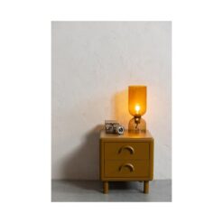 Rune Nachtkastje 2 Lades Metaal Honinggeel 45cm