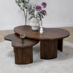 Salontafel Asger set van 2 espresso 110/70cm