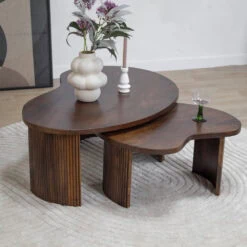 Salontafel Asger set van 2 espresso 110/70cm