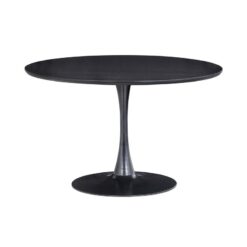 Sammy Eettafel Rond MDF Zwart 120cm