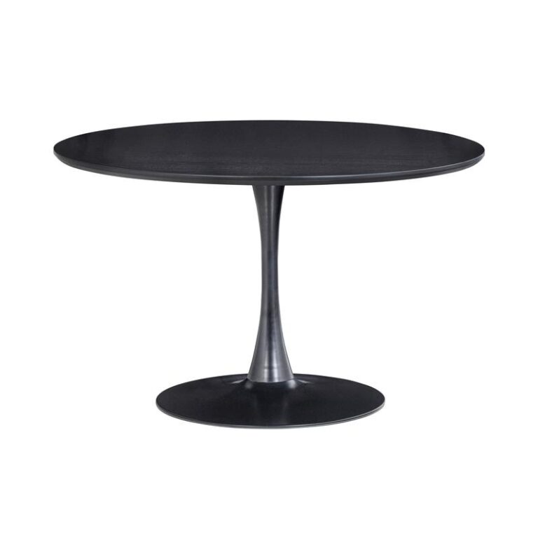 Sammy Eettafel Rond MDF Zwart 120cm