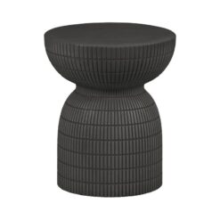 Samson Bijzettafel Rond Donkerbruin 37cm