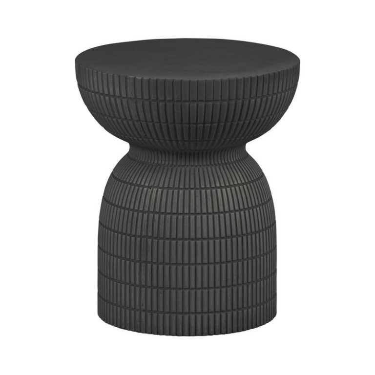 Samson Bijzettafel Rond Donkerbruin 37cm