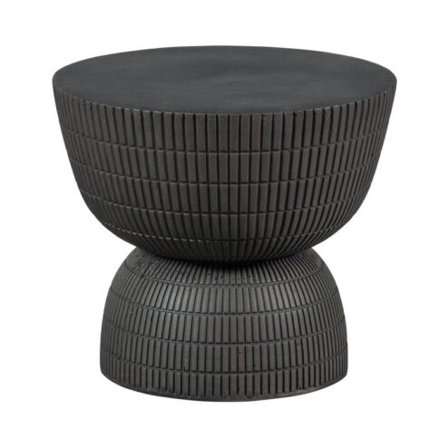 Samson Bijzettafel Rond Donkerbruin 40cm