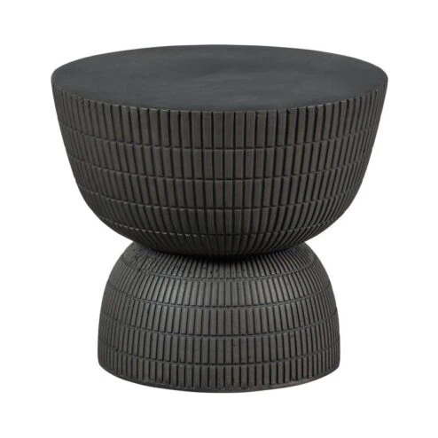 Samson Bijzettafel Rond Donkerbruin 40cm