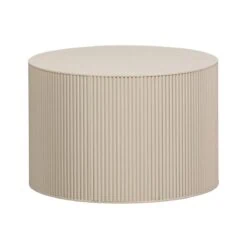 Sanne Bijzettafel Rond MDF Beige 60cm