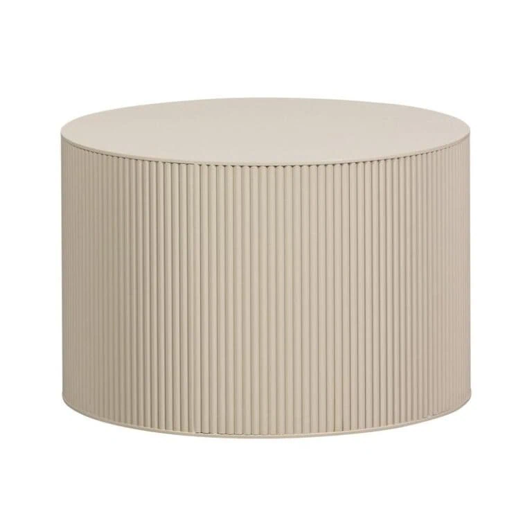 Sanne Bijzettafel Rond MDF Beige 60cm