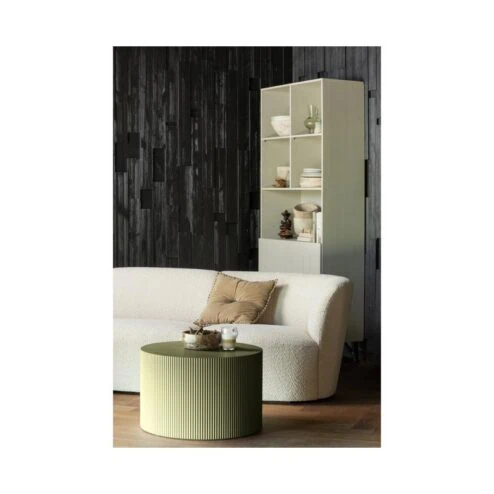 Sanne Bijzettafel Rond MDF Militair Groen 60cm