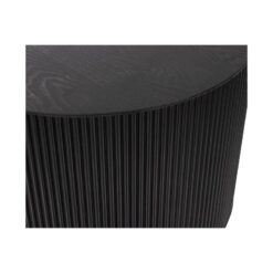 Sanne Bijzettafel Rond MDF Zwart 60cm