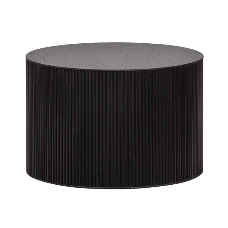 Sanne Bijzettafel Rond MDF Zwart 60cm