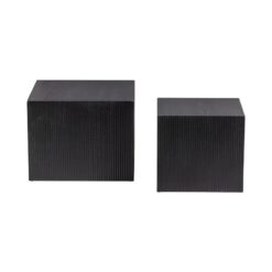 Sanne Bijzettafel set van 2 Vierkant Zwart