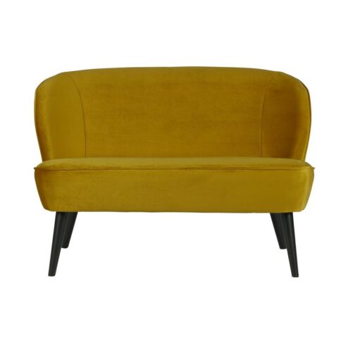 Sara Bankje Velvet Oker 110cm